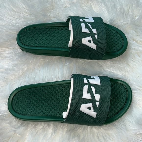 🆕 APL Men’s Big Logo Techloom Slide in Great Green/White Size 10 UNISEX - Picture 2 of 10